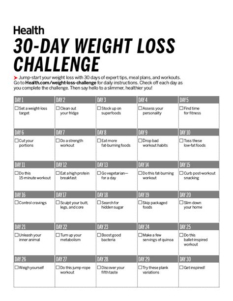 30-Day Workout Plan to Lose Weight - 6+ Examples, Format, How to Start, Pdf