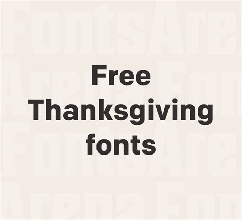 Free Thanksgiving fonts and icon fonts — FontsArena