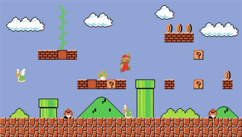 Retro Super Mario Xl Mural |Mid-size Wall Murals |The Mural Store