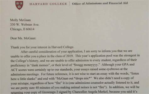 Author of fake Harvard rejection letter gets rejected from Harvard for real