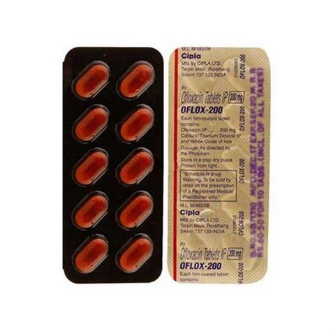 Oflox 200mg Tablets at Rs 85/stripe | Mahal | Nagpur | ID: 2851860065962