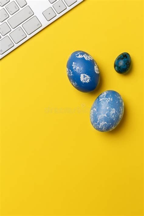 Easter egg key on keyboard stock photo. Image of internet - 51127206