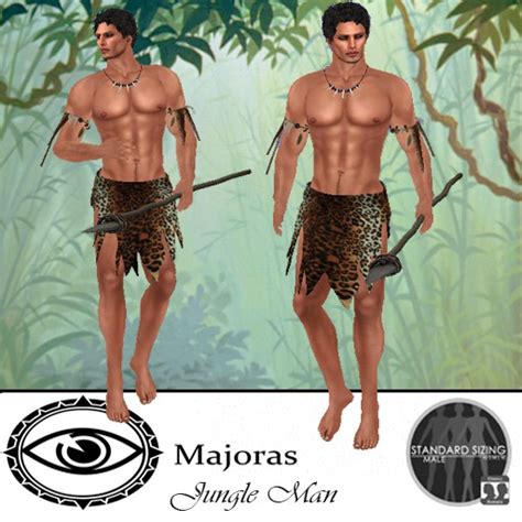 Second Life Marketplace - Majoras Jungle Man Outfit