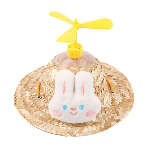 Outdoor Sun Hood For Dogs Cat 2024 New Dog Cat Hat Woven Straw Hat Dog ...