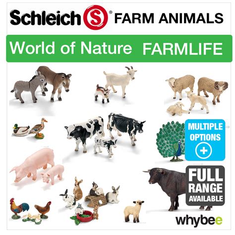 SCHLEICH WORLD OF NATURE FARM LIFE FARM ANIMALS ANIMAL TOYS & FIGURES ...