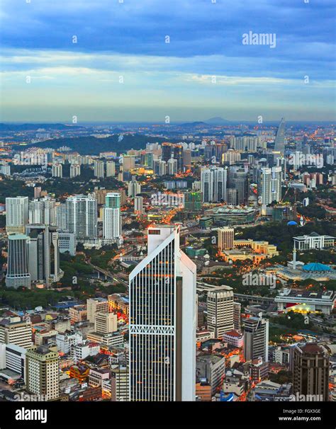 Aerial view of Kuala Lumpur from Menara TV tower. Malaysia Stock Photo - Alamy