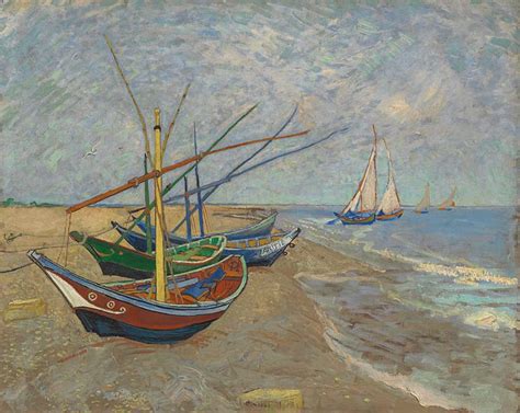 Vincent Van Gogh – Fishing Boats on the Beach at Saintes Maries ...