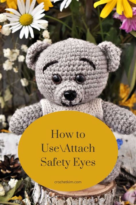 How to Attach Safety Eyes To Your Amigurumi in 2023 | Amigurumi, Crochet tools, Crochet projects