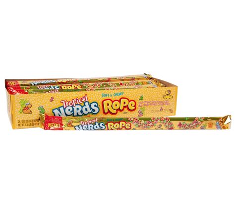 Nerds Rope Tropical 26g Box Unit Count: 24 - American Candy N Drinks Ltd