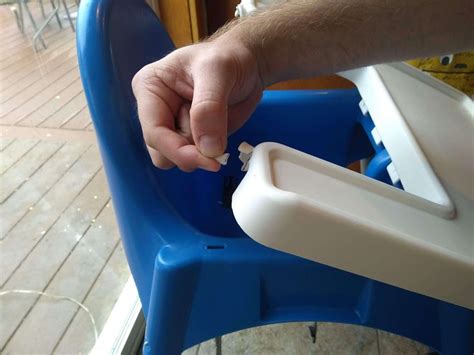 Easy Ikea highchair hack to make the tray easy to remove and clean. #ikeahighchair Ikea, Ikea ...