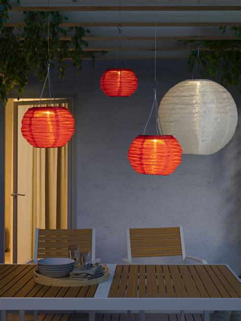 LED solar-powered cable-free lanterns from £5 from IKEA