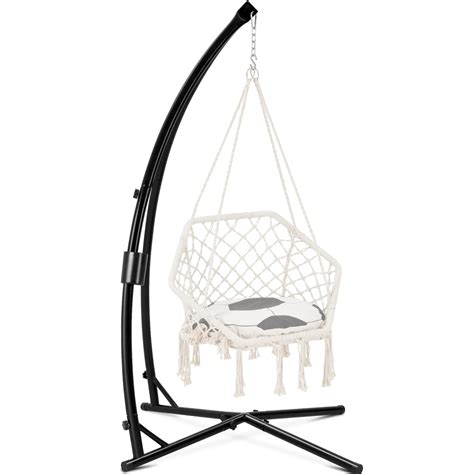 Eusuncaly Hanging Hammock Chair Stand Swing Chair Stand for Indoor ...