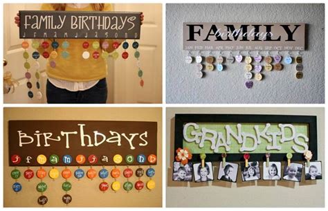 Creative Ideas - DIY Hanging Birthday Reminder Calendar Board