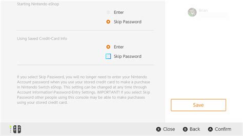 Switch eShop now lets you save credit card information