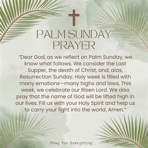 12 Palm Sunday Prayers