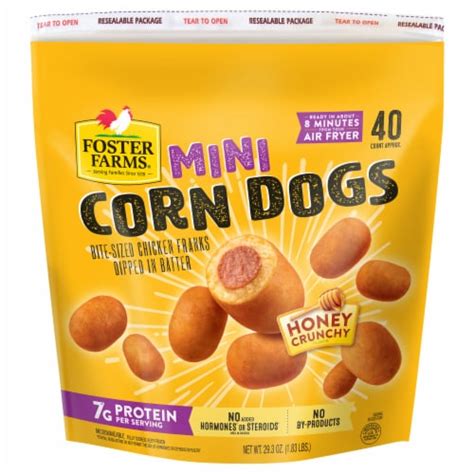 Foster Farms Mini Chicken Corn Dogs 40 Count Bag, 29.3 oz, 40 ct - Fry’s Food Stores