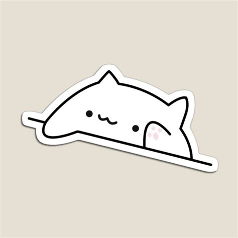 "CUTE BONGO CAT MEME" Magnet for Sale by Bhushan Graphix | Redbubble