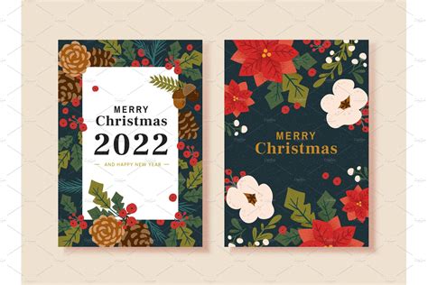 Vintage Christmas card template – MasterBundles