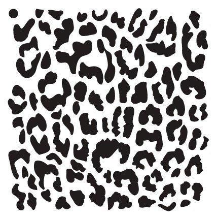 Leopard Print Stencil by StudioR12 | Animal Pattern Art - Reusable Mylar Template | Painting ...