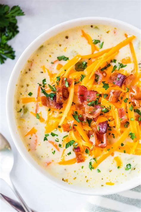 Cheesy Chicken Chowder Recipe - Easy Chicken Recipes