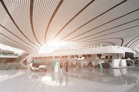 Inside the Terminal Building of Beijing Daxing International Airport ...