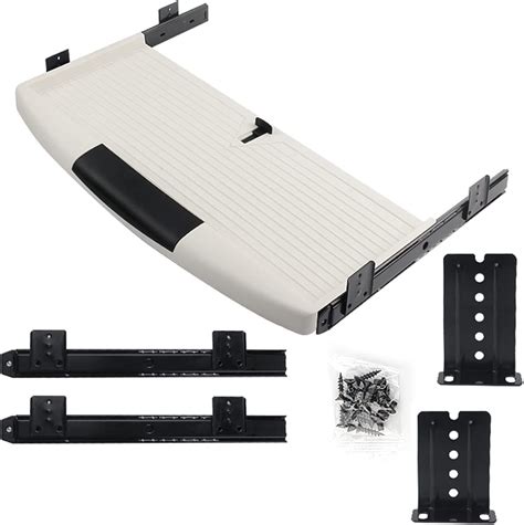 Amazon.com : Keyboard Tray Stores Under Desk Desk Extender Tray ...