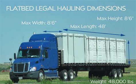 Flatbed Trailer Dimensions - Heavy Haul Trucking | Flatbed trailer, Trucks, Trailer