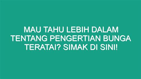 Mau Tahu Lebih dalam Tentang Pengertian Bunga Teratai? Simak di Sini! - Geograf