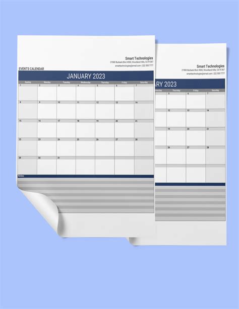 Free Blank Monthly Calendar - Google Sheets, Excel | Template.net