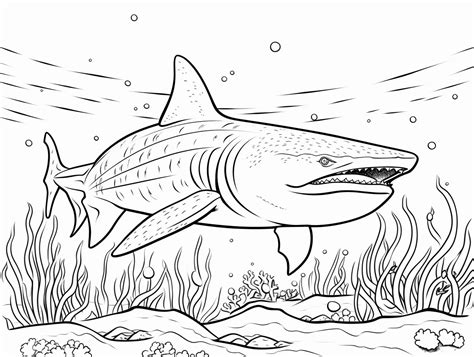 Free Printable Whale Shark Coloring Page - Coloring Page