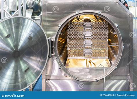 Sterilization Process With The Use Of Autoclave And Instruments Tray Stock Photo | CartoonDealer ...