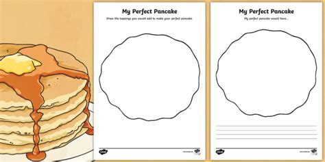 My Perfect Pancake Worksheet / Worksheet Pack (teacher made)