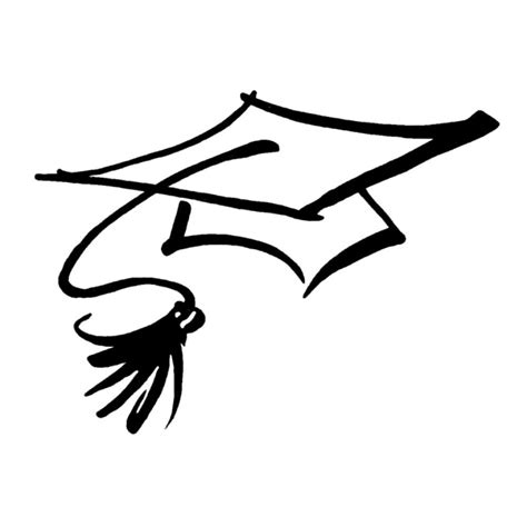 Graduation Cap PNG Black And White Transparent Graduation Cap Black And White.PNG Images. | PlusPNG