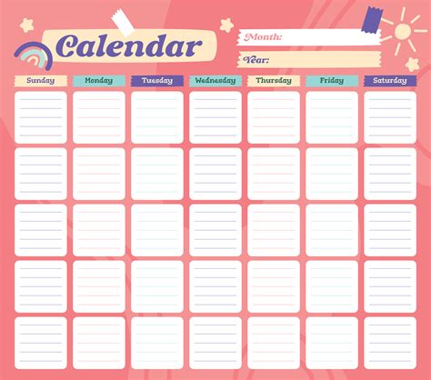 blank calendar template pdf - free 15 sample blank calendar templates in pdf | printable ...