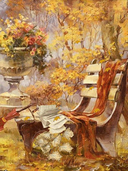Pin by Carol Sego on Fall / Autumn Gifs 🧡🍁 | Autumn art, Autumn scenes, Oil painting pictures