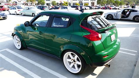 Custom Green Nissan Juke Hatchback - South OC Cars & Coffee, San Clemente, CA - YouTube