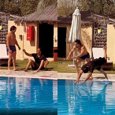 Tiger Shroff Pranks Akshay Kumar In Hilarious Swimming Race