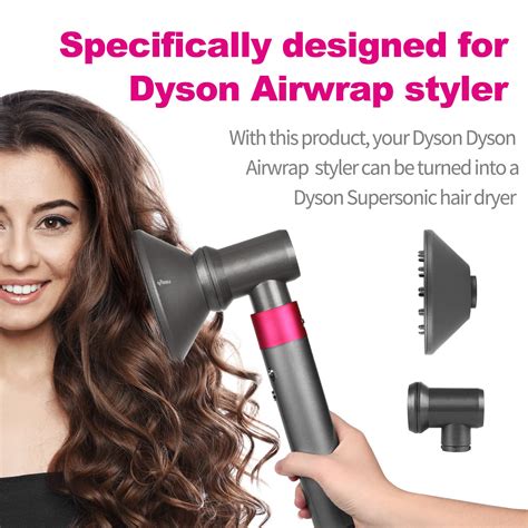 Buy Diffuser Nozzle with Conversing Adapter for Dyson Airwrap Styler Hair Dryer Attachment Parts ...