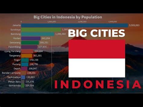 🇮🇩 Biggest Cities in Indonesia 1960 to 2035 | Indonesia Population | YellowStats - YouTube