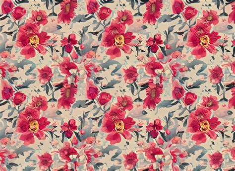 Premium AI Image | Vintage floral pattern