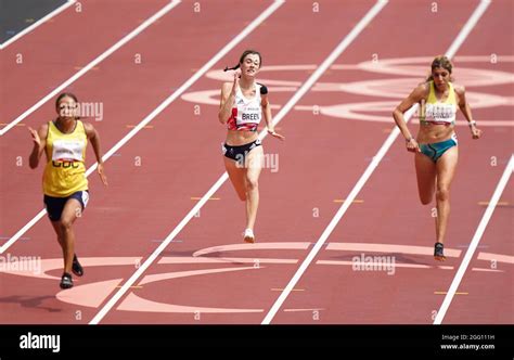 Great Britain's Olivia Breen finishing fourth in the Women's 100m - T38 ...