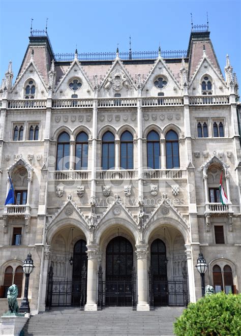 Entrance Of The Parliament Building, Budapest, Hungary Stock Photo | Royalty-Free | FreeImages