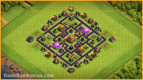 THE ULTIMATE TH7 HYBRID/TROPHY Base 2022!! | Town Hall 7 (TH7) Hybrid ...