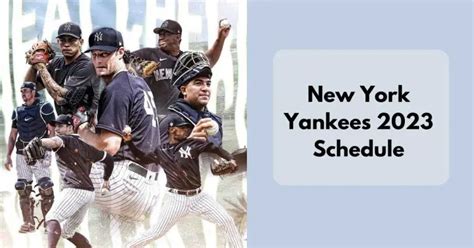 New York Yankees 2023 Schedule - OT Sports