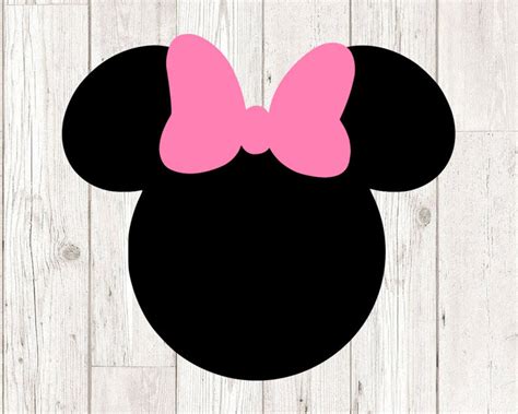 Minnie Mouse Head Svg Minnie Mouse Silhouette Svg Minnie - Etsy Hong Kong