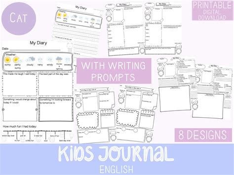 Kids Daily Journal With Writing Prompts Kids Diary Children Gift ...