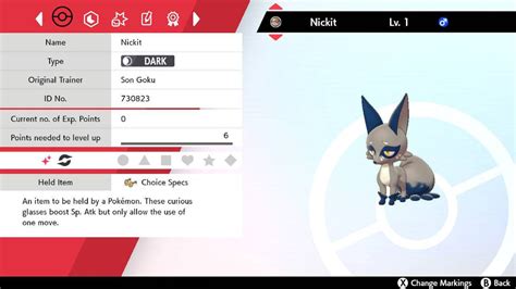 Pokemon Sword and Shield Shiny Nickit 6IV-EV Trained – Pokemon4Ever