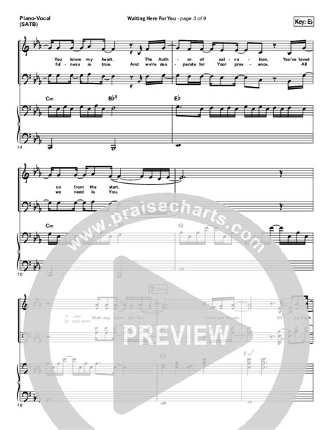 Waiting Here For You Sheet Music PDF (Christy Nockels / Passion ...