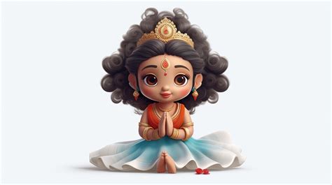 Premium AI Image | Sita ramayana cartoon character isolated white ...