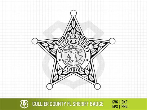 Collier County Florida Sheriff Badge SVG Image Collier - Etsy